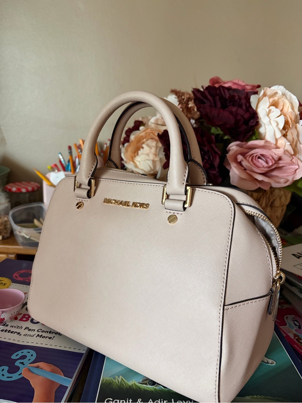 Michael Kors Jet Set Travel Satchel in Ballet Pink - Picture 2 of 11